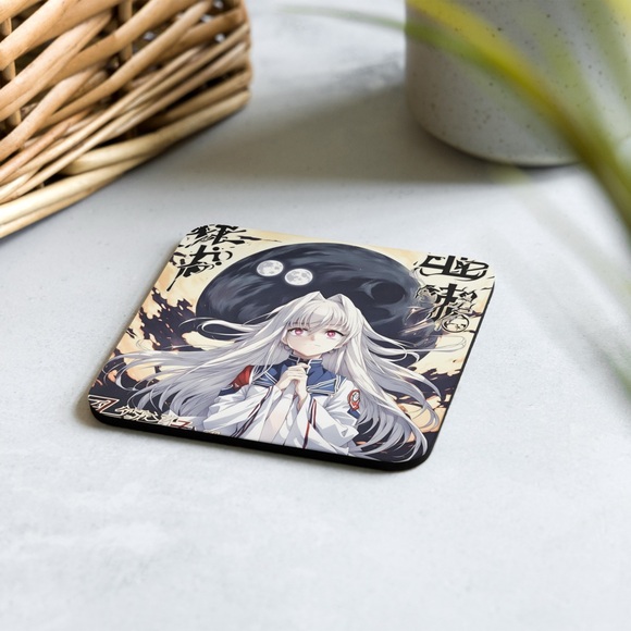 Cork-Back Anime Coaster NWT - Stylish & Functional - Picture 7 of 7